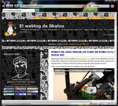 Firefox usando Windows Vista