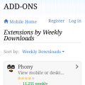 Lista de complementos en Firefox Mobile Lista de complementos en Firefox Mobile
