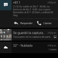 Sistema de notificaciones de CM10, observen como se puede respoder un SMS desde allí