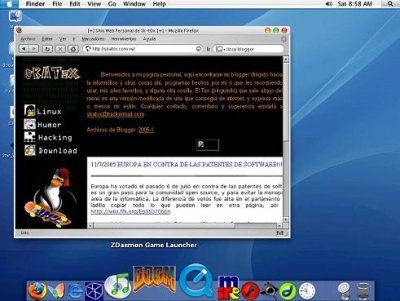 Interfaz de Windows XP puesta como MacOS