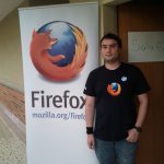 Antes de entrar a la charla de Firefox